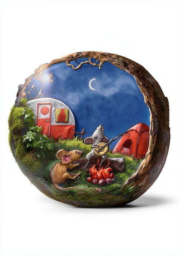 Kids Camping Adventure Book for 2-8 Years, English, 16 Pages-0