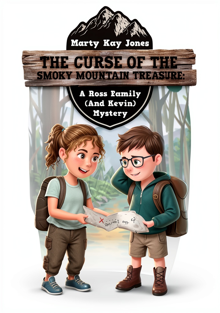 Installing Children's Camping Mystery eBook by XYZ Publishing Kindle Edition on a wooden desk