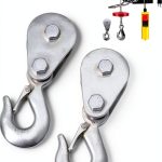 Pulley Hook 1 Ton Heavy Duty Snatch Block with Hook by Tylulikaty-0