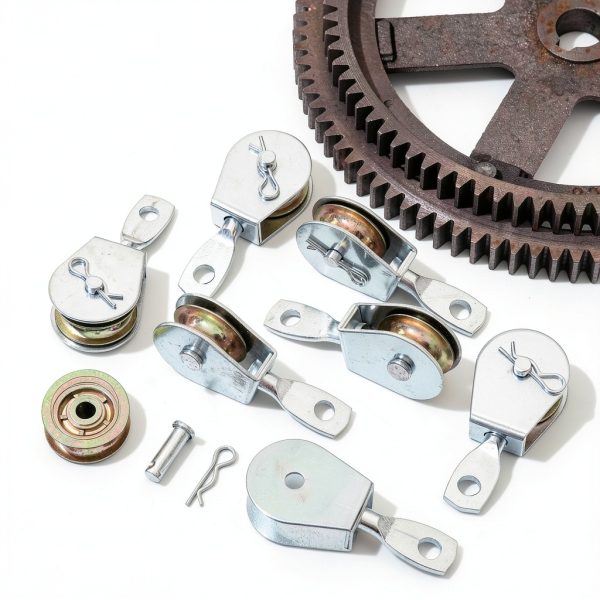 16 Pack Single Pulley Block Wheel 4" Zinc Iron 420lb Swivel Otoolling-5