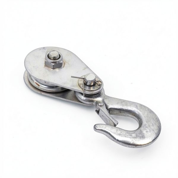 Pulley Hook 1 Ton Heavy Duty Snatch Block with Hook by Tylulikaty-2