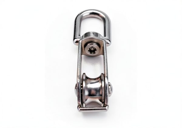 304 Stainless Steel Single Pulley Block Hamineler M15 with Snap Hook-1