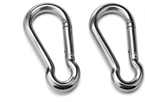 304 Stainless Steel Single Pulley Block Hamineler M15 with Snap Hook-2