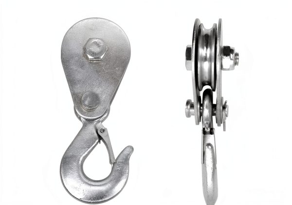 Pulley Hook 1 Ton Heavy Duty Snatch Block with Hook by Tylulikaty-1