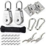 TooTaci Pulley System M20 Set 304 Stainless Steel with Nylon Rope-0
